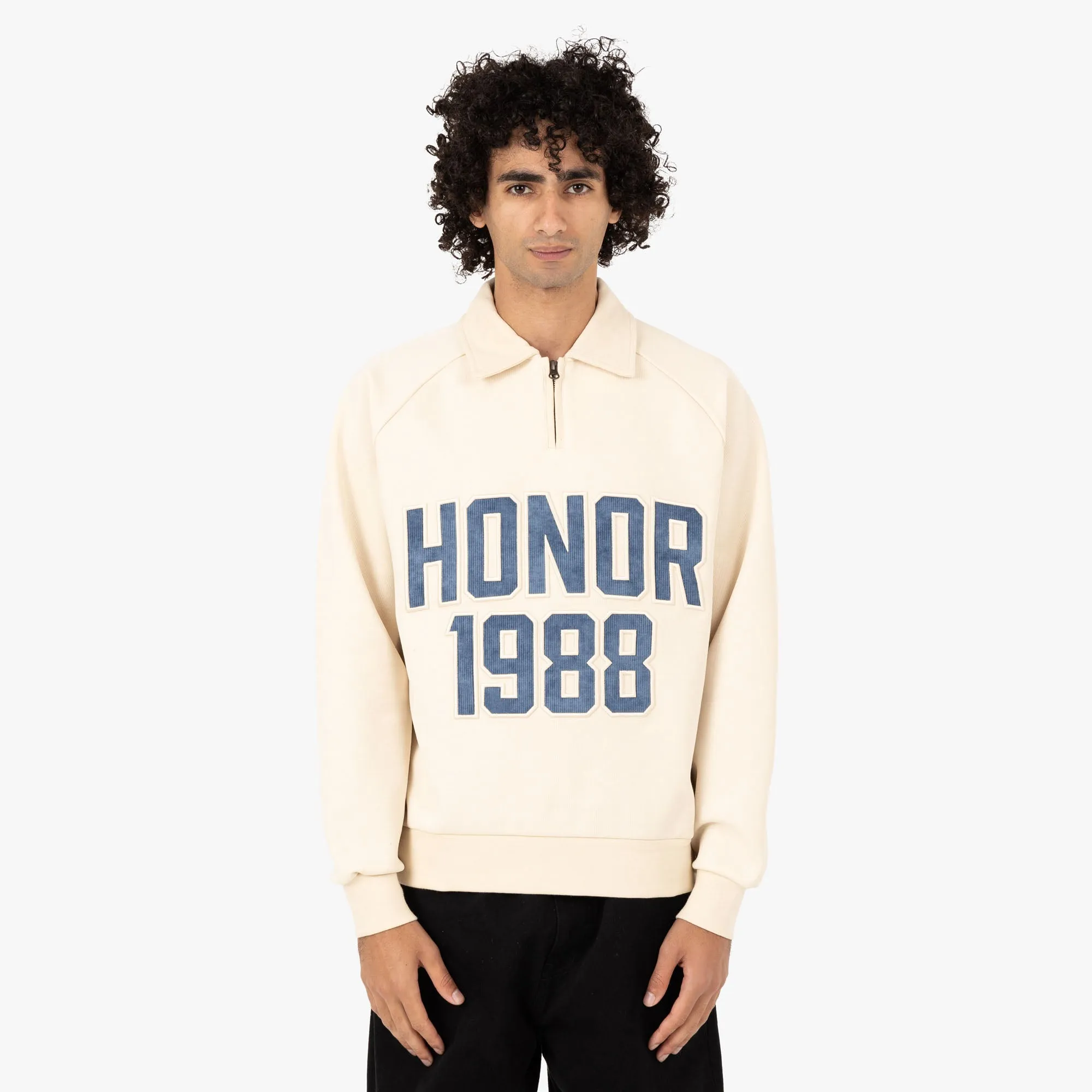 Urban Minimal Layer Comfort Honor The Gift 1988 Quarter Zip / Brown