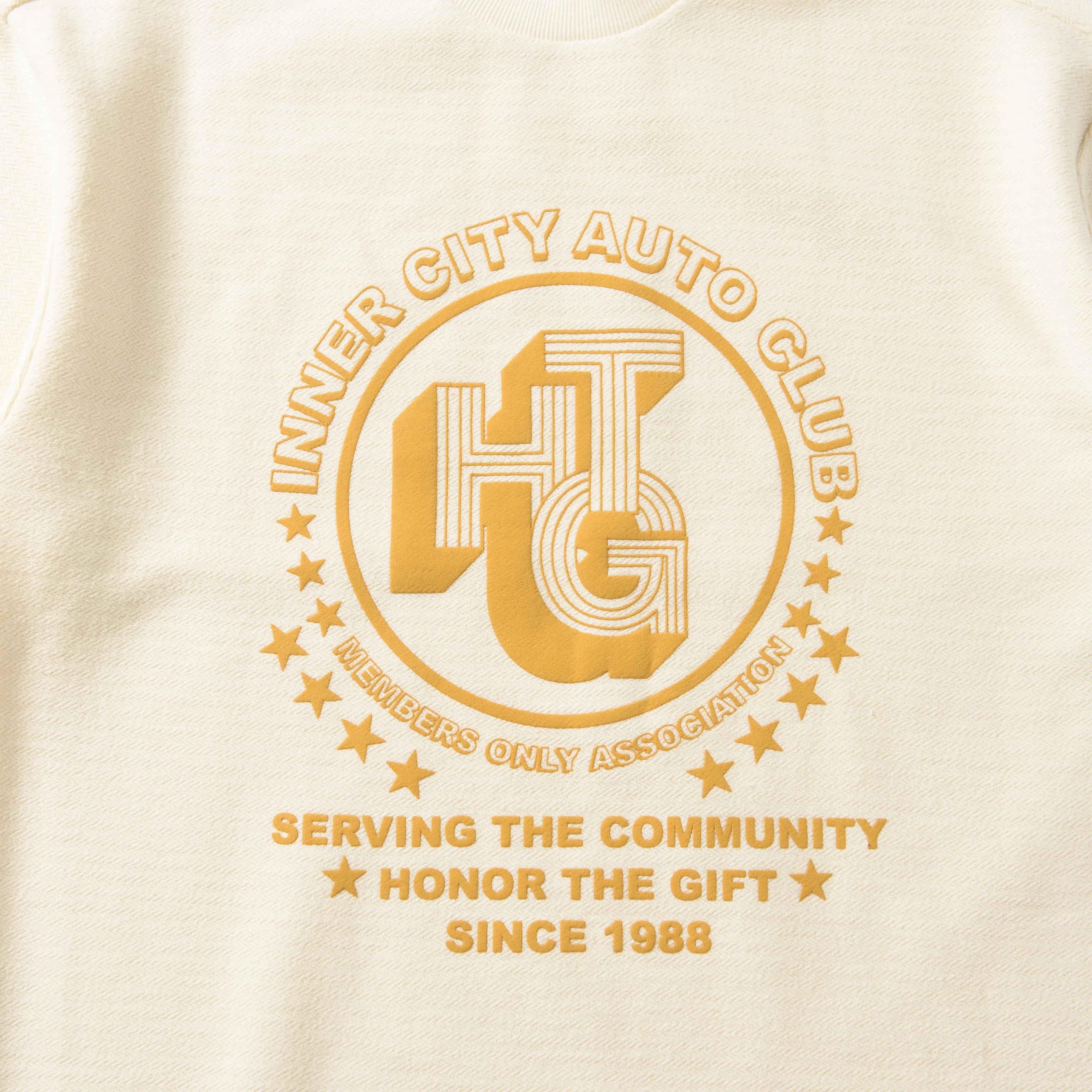 Honor The Gift Association Herringbone Tee - White Minimalist