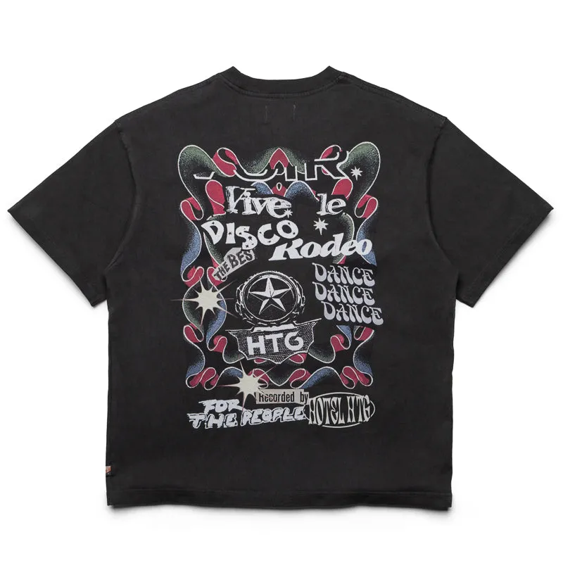 neon hem Honor The Gift Disco Rodeo Tee - Black