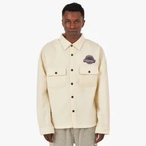 Honor The Gift Floral Cover Shirt / Cream Lightweight Material