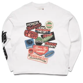Honor The Gift Fuel L/S Tee - White Modern Design