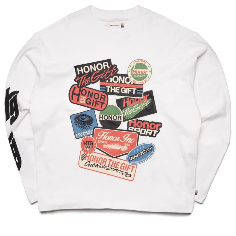 stud nailhead Honor The Gift Fuel L/S Tee - White