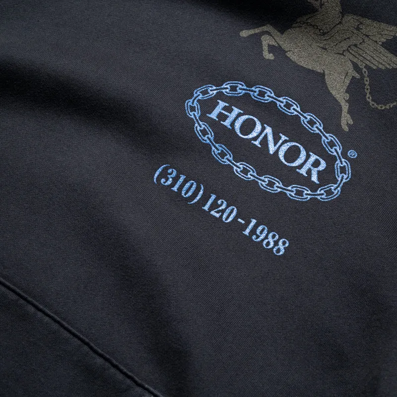 Cozy Sense Honor The Gift Hellhound Towing Hoodie - Black