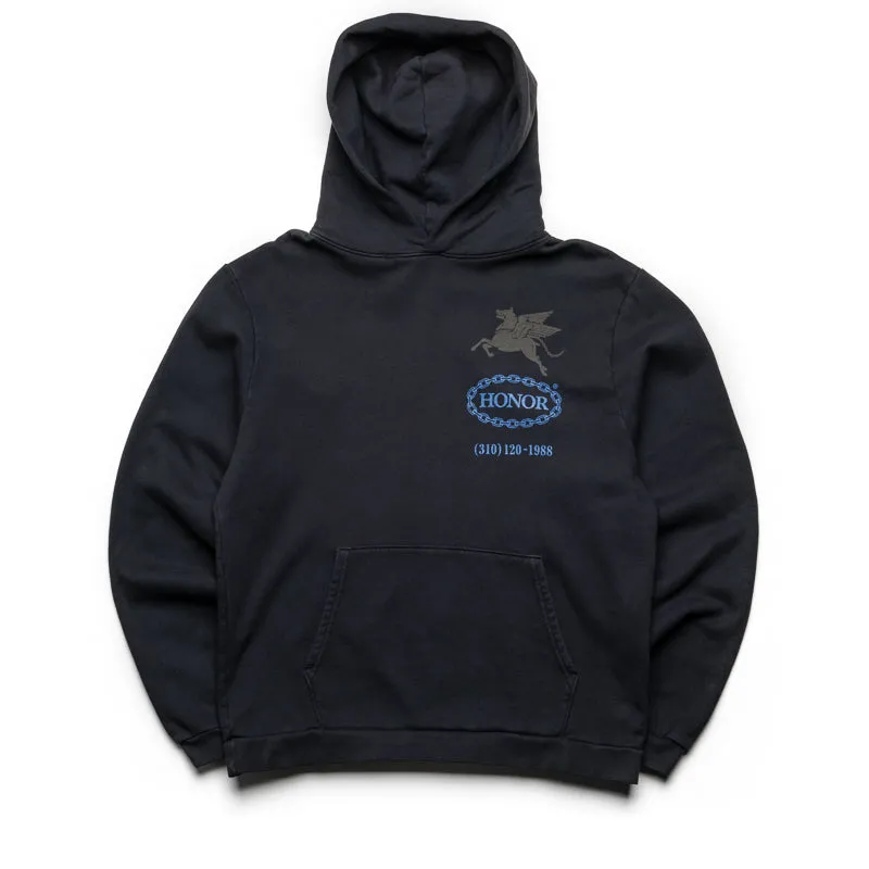 Honor The Gift Hellhound Towing Hoodie - Black Functional Design
