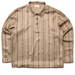 Honor The Gift Honor Stripe L/S Henley - Tan Contemporary Look