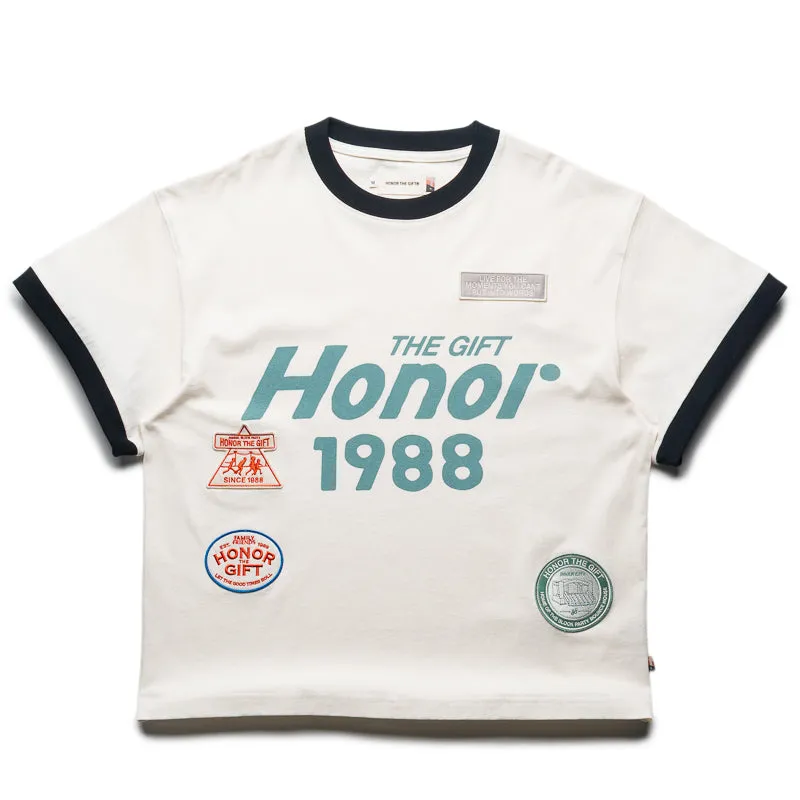 Athletic Look Honor The Gift Multi Box Tee - White