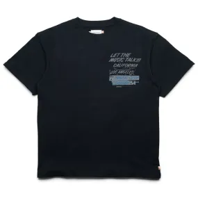 Cuffed hem Honor The Gift Music Language Tee - Black