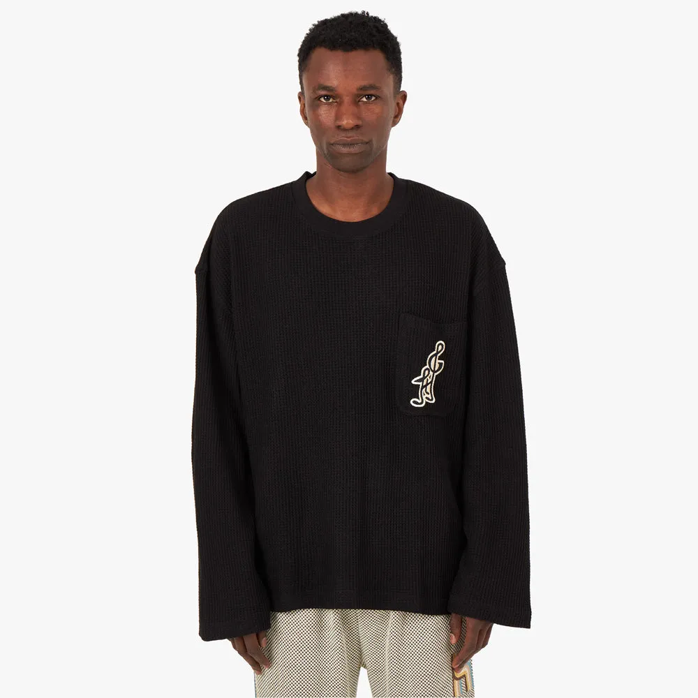Inner Layer Honor The Gift Notes Long Sleeve Waffle / Black