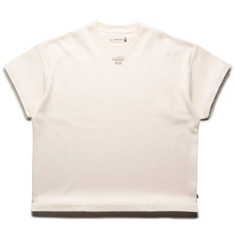 Honor The Gift Pendant Box Tee - Bone Luxury