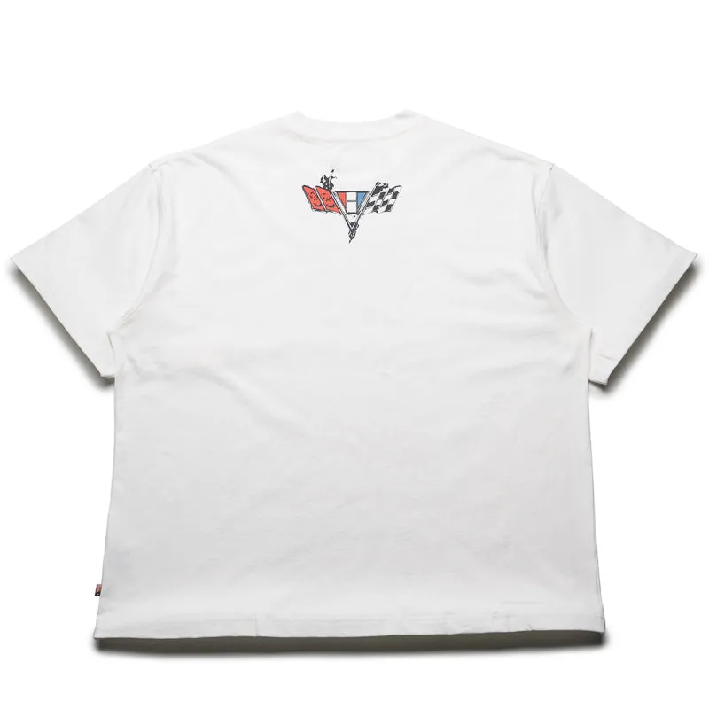 Honor The Gift Persistence Race Tee - White Sunny Day hidden closure