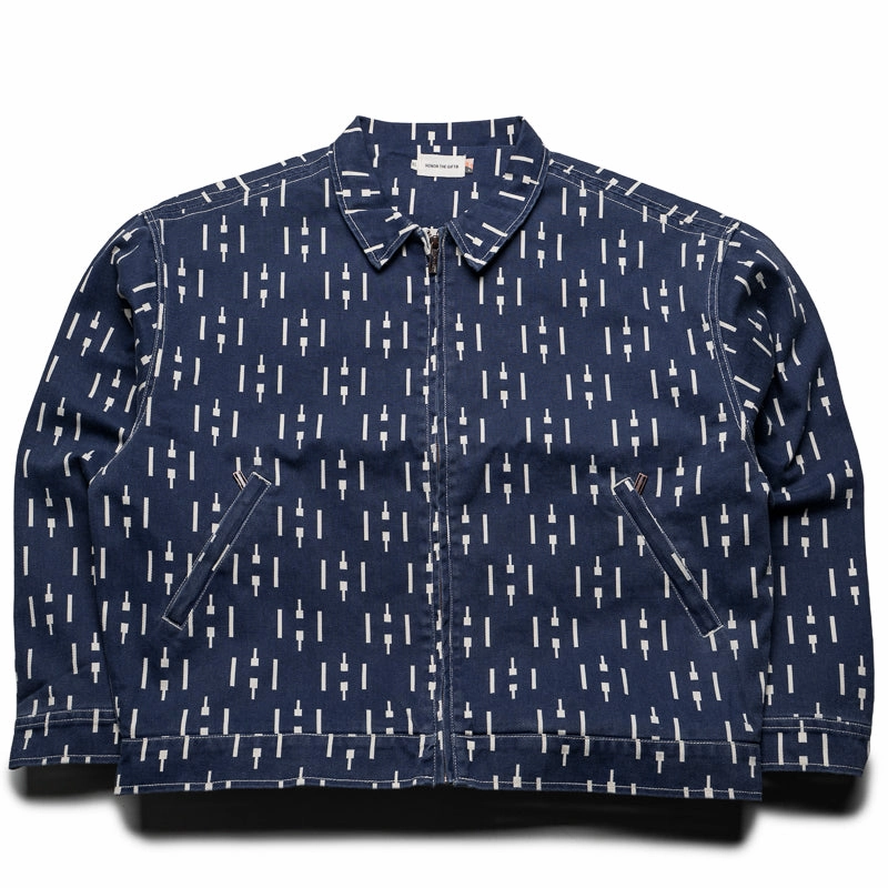Honor The Gift Denim Riding Jacket - Navy Primaloft Insulation