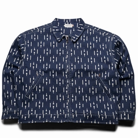 Honor The Gift Denim Riding Jacket - Navy Primaloft Insulation