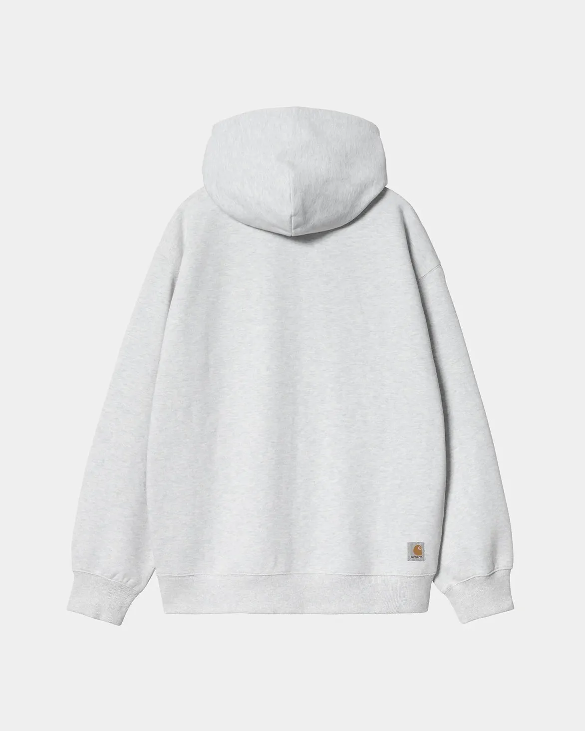 HOODED WIP SWEAT JACKET - ASH HEATHER (STONEWASHED) StretchWaistband Reinforced Edges