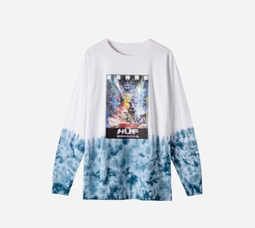 Anti Pill Technology Huf Space Godzilla Tiedye L/s Tee
