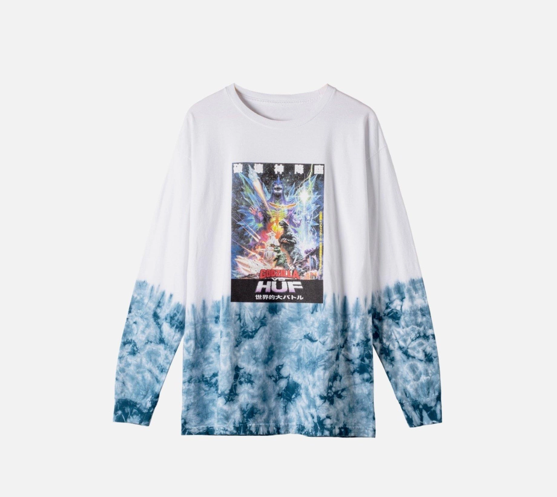 Huf Space Godzilla Tiedye L/s Tee Bold Print