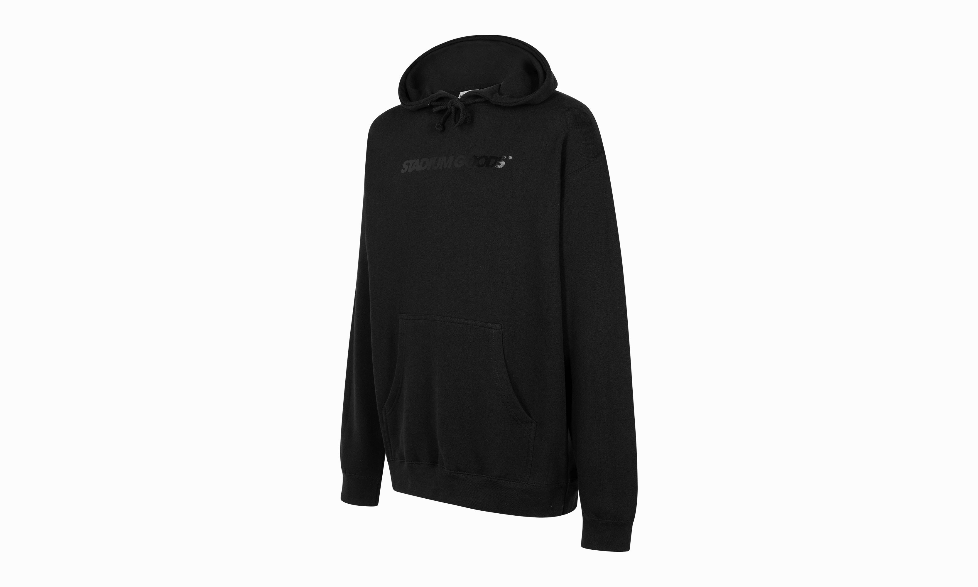 Horizontal Logo Hoodie "BLACK/BLACK"
