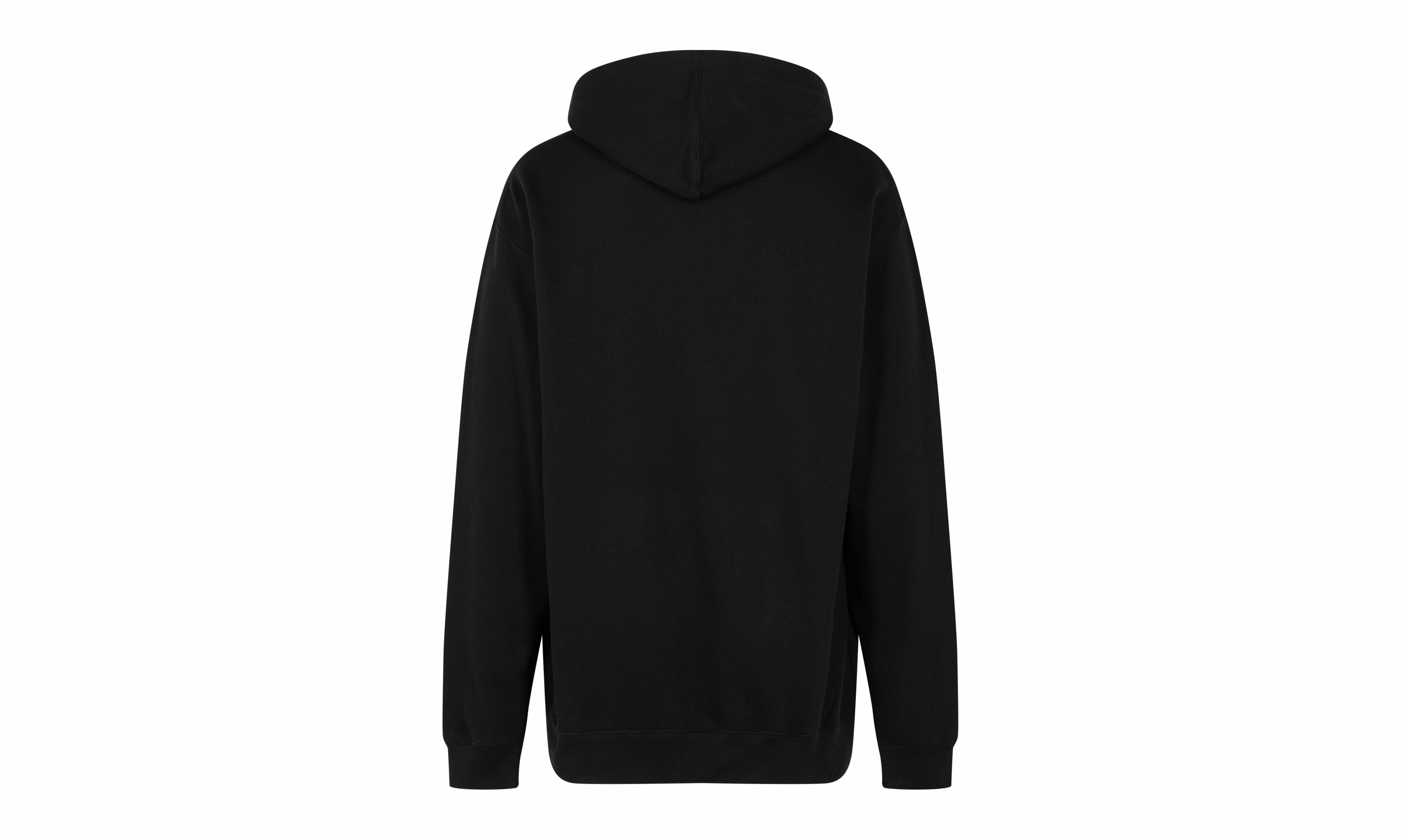 Horizontal Logo Hoodie "BLACK/BLACK"