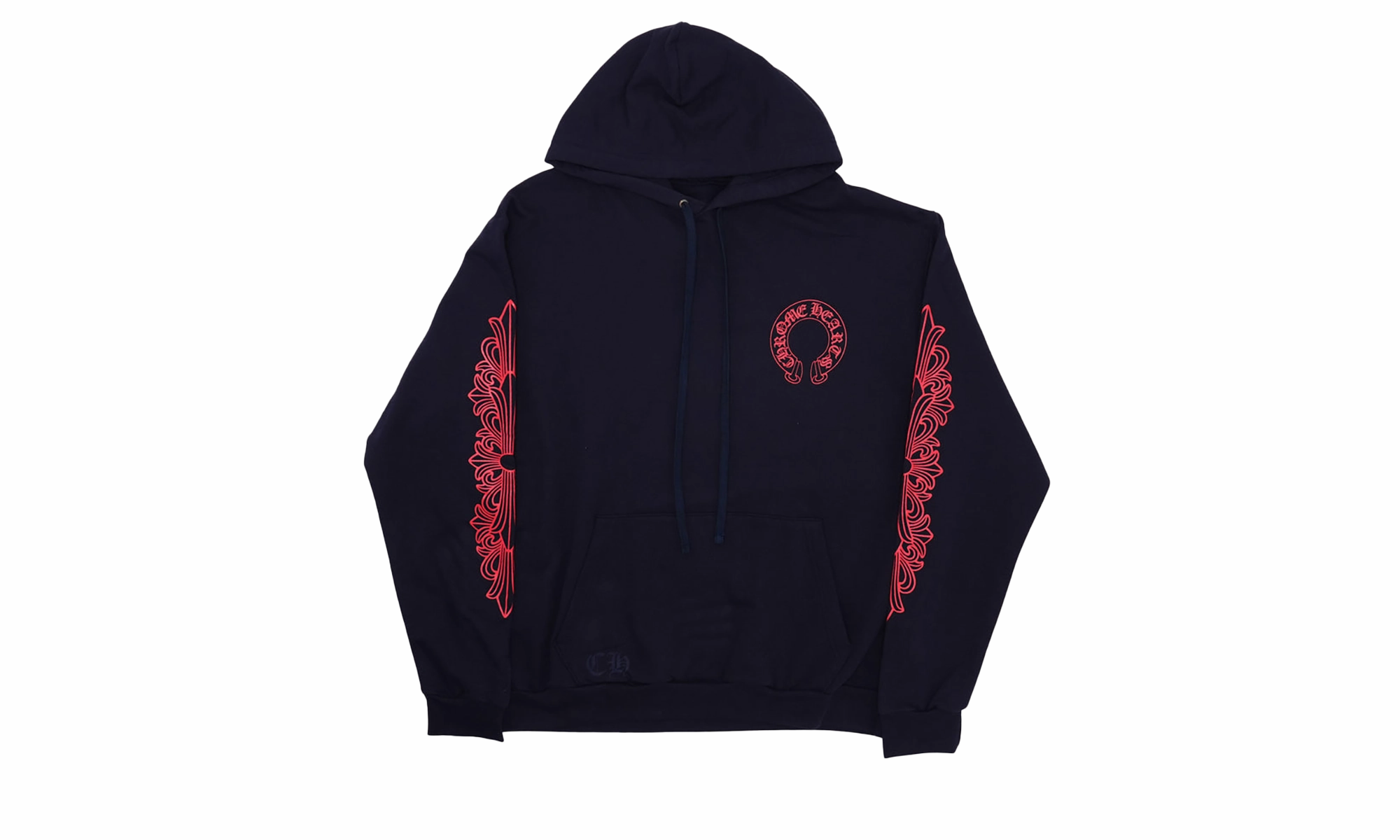 Horseshoe Logo Hoodie "Navy/Red"