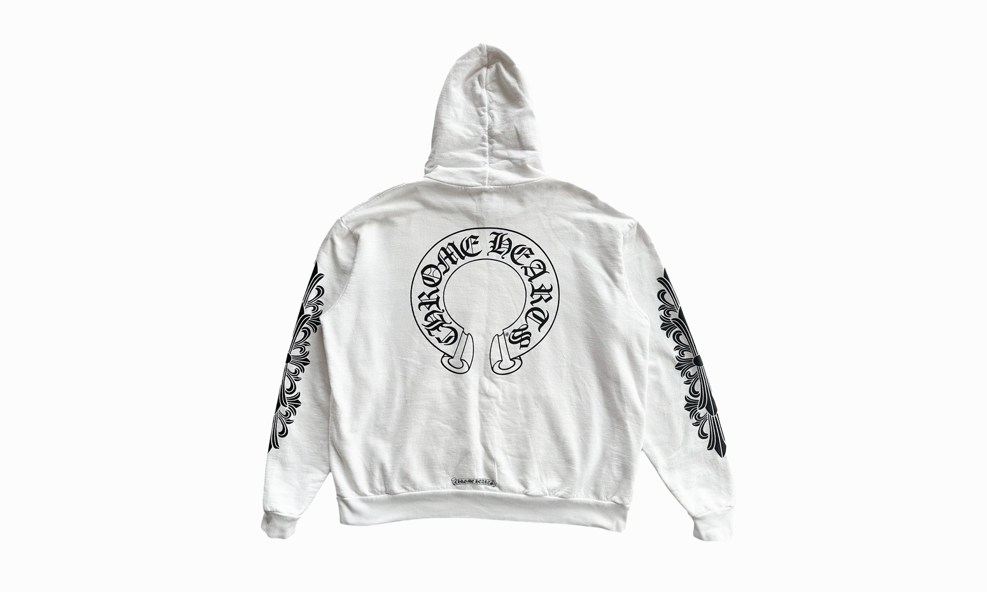 Horseshoe Logo Hoodie "White"
