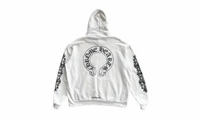 Horseshoe Logo Hoodie "White"