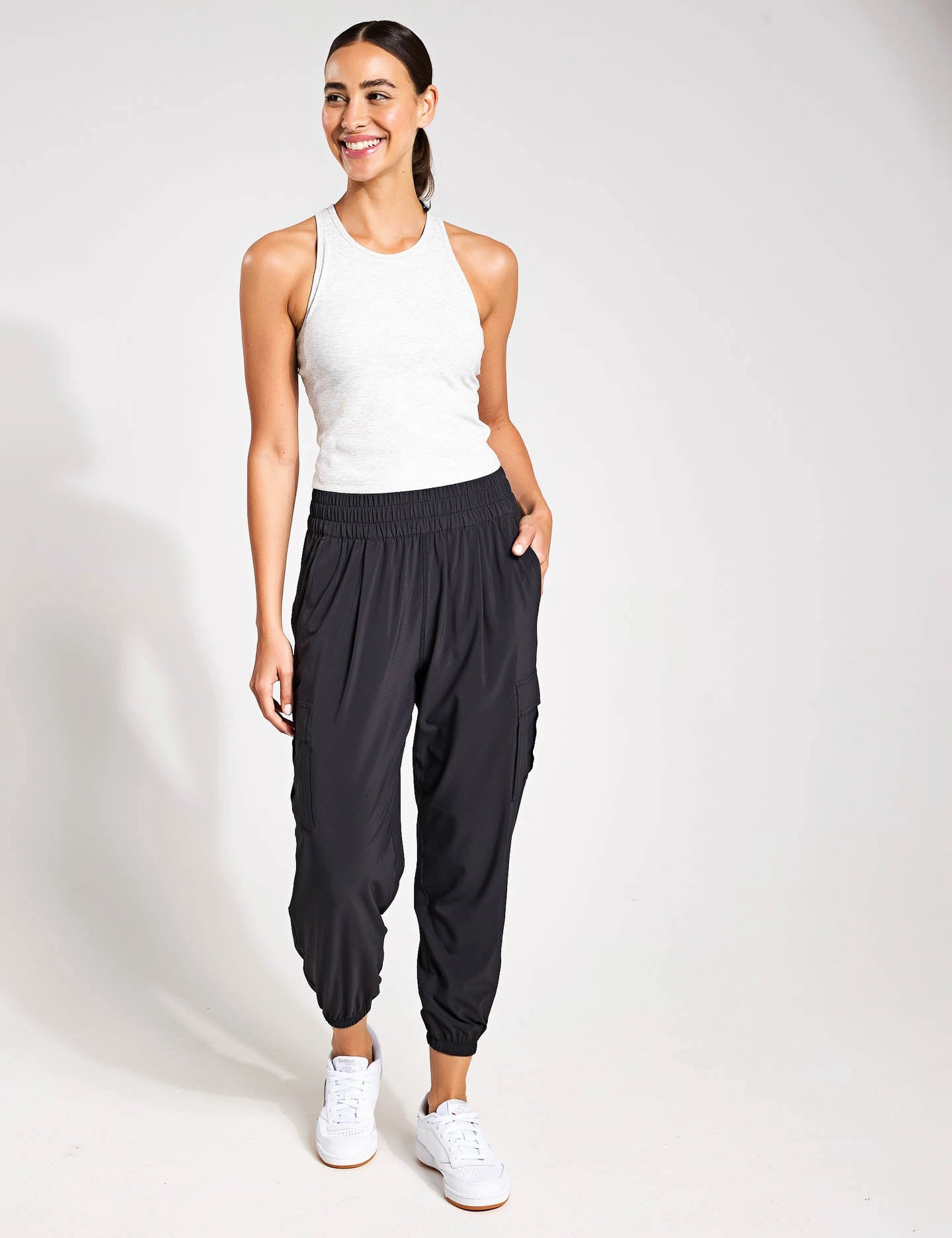 Pose Plyo Tank - White Heather Grey Future - proof