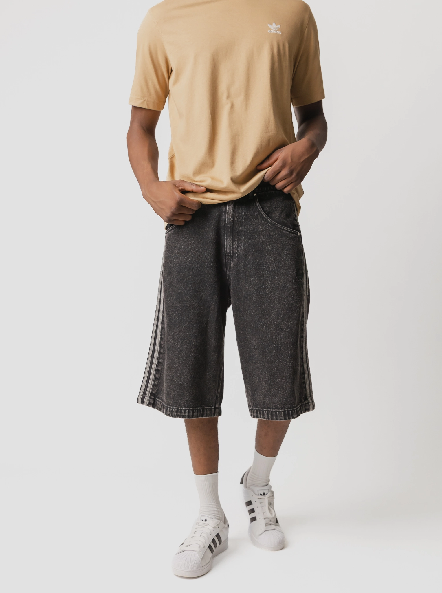 Firebird Adicolor Denim Shorts Board shorts Gusseted Crotch Design