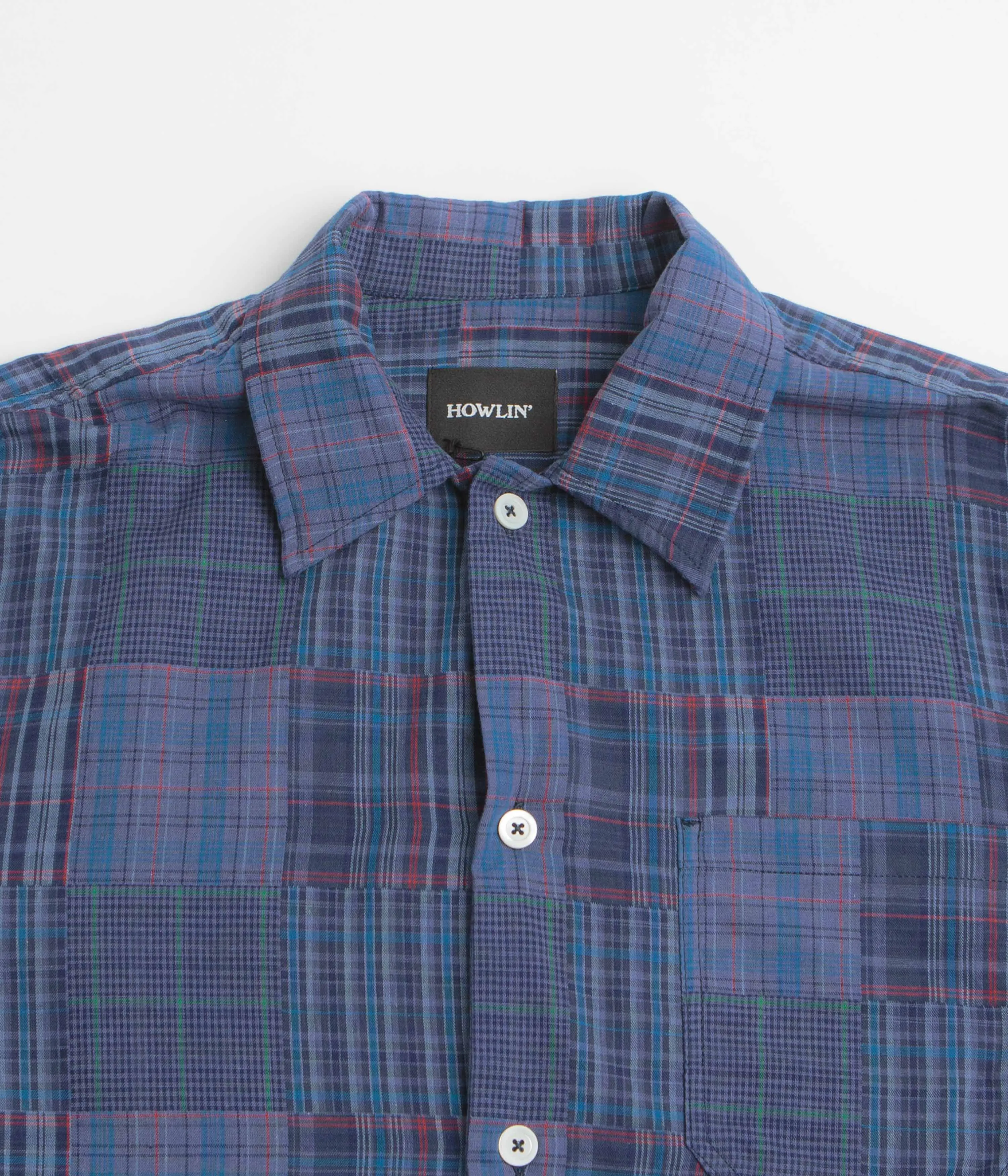 Howlin' Boxy Freedom Shirt - Blues Mix Organic Cotton Travel Essential