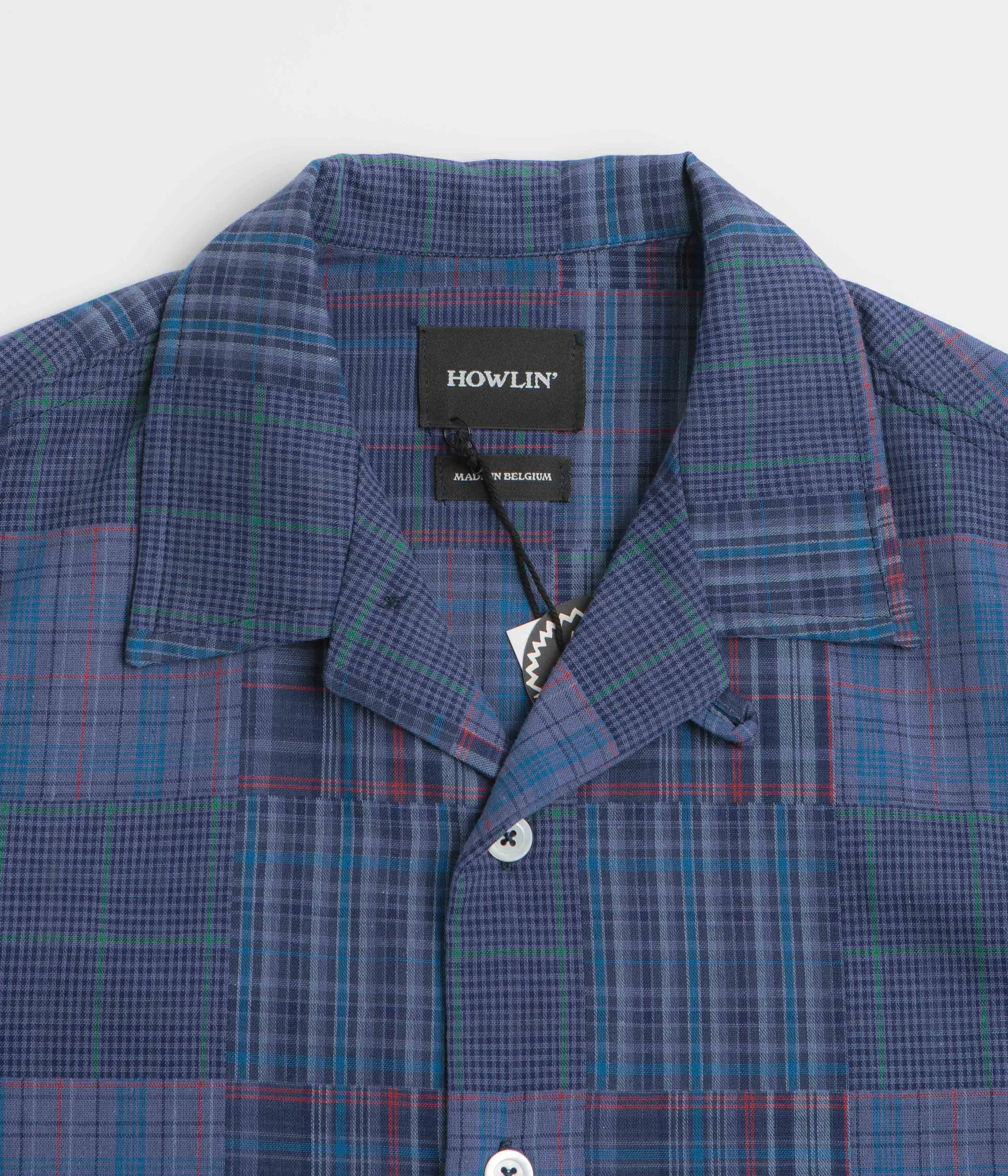 Howlin' Cocktail D??Amore Short Sleeve Shirt - Blues Mix Relaxed Silhouette