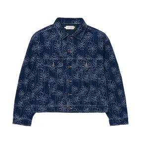 HTG Flower Jacquard Jacket WindproofDesign All Weather Performance