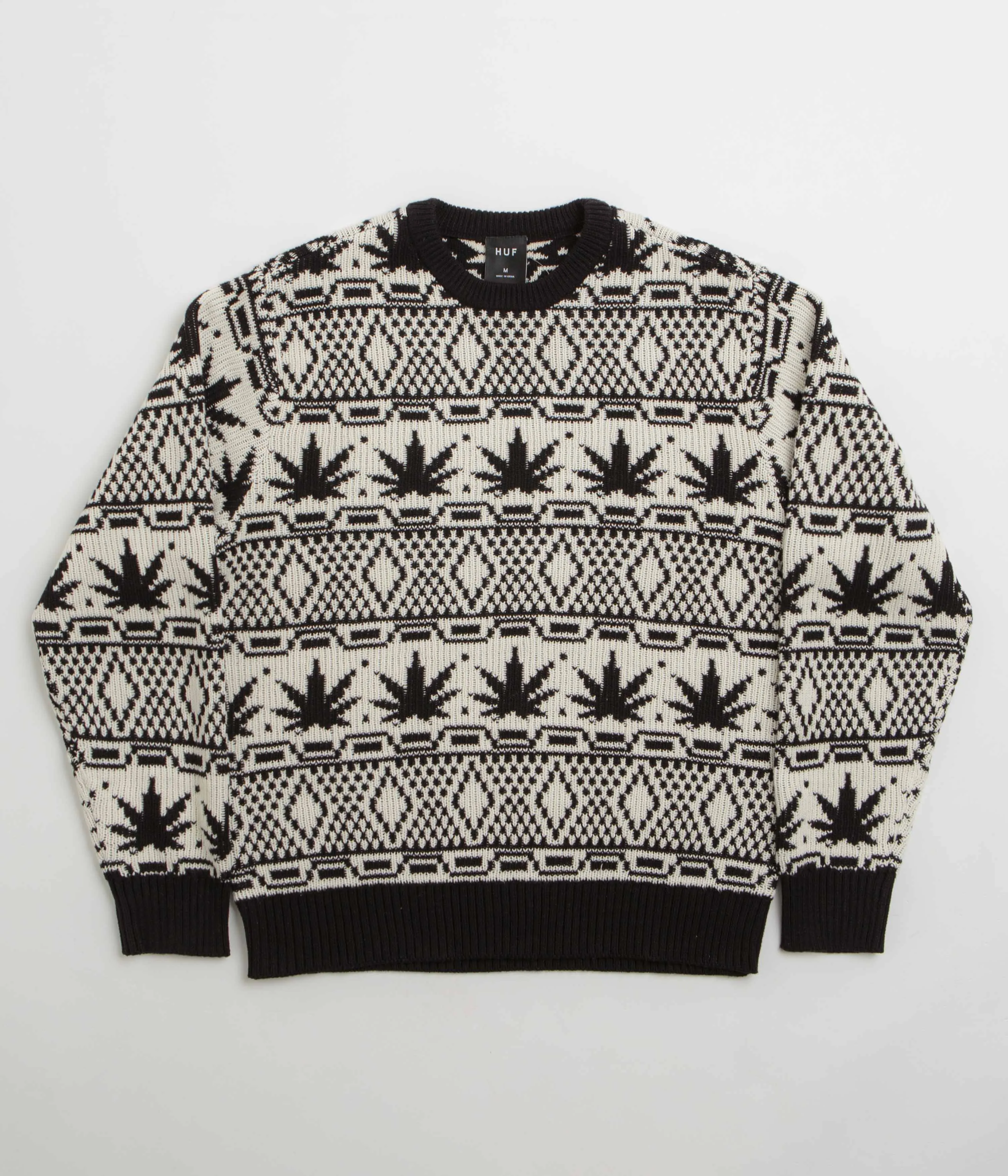 HUF Apres Crewneck Sweatshirt - Natural Men's product sustainable future