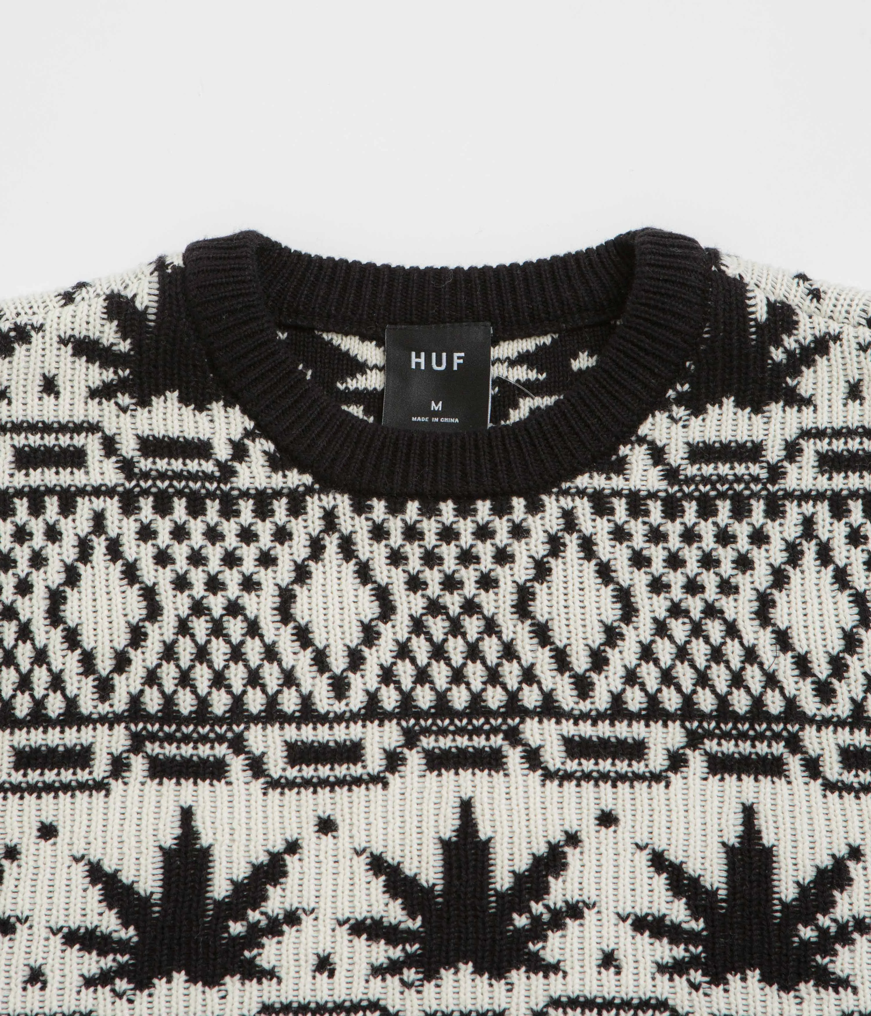 HUF Apres Crewneck Sweatshirt - Natural Earthy Tones pearl accents