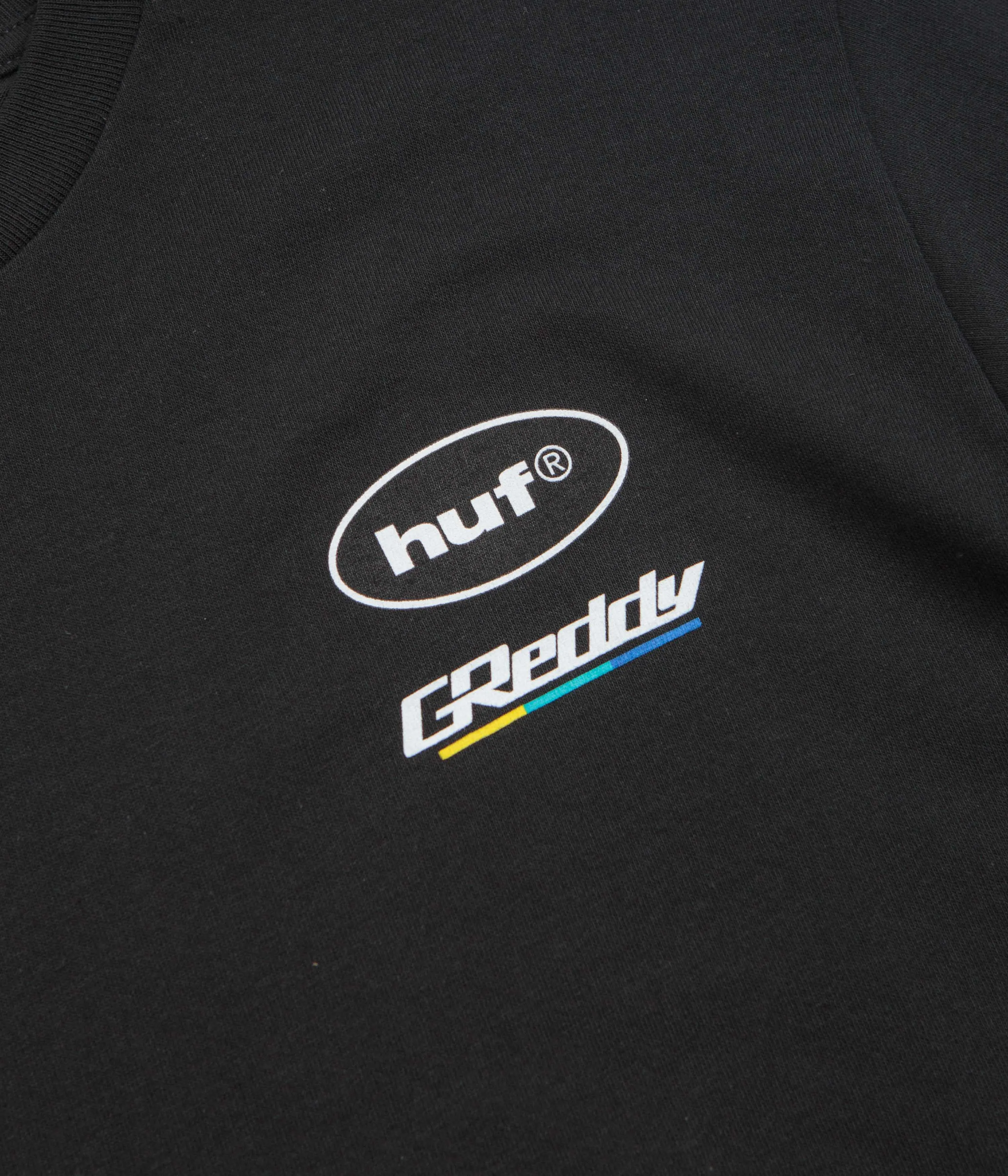 HUF Greddy Showcase T-Shirt - Black temperate climate Anti Pilling Finish