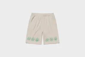 Pure Tone Tencel Blend Fabric Huf - Green Buddy Terry Cloth Short (Natural)