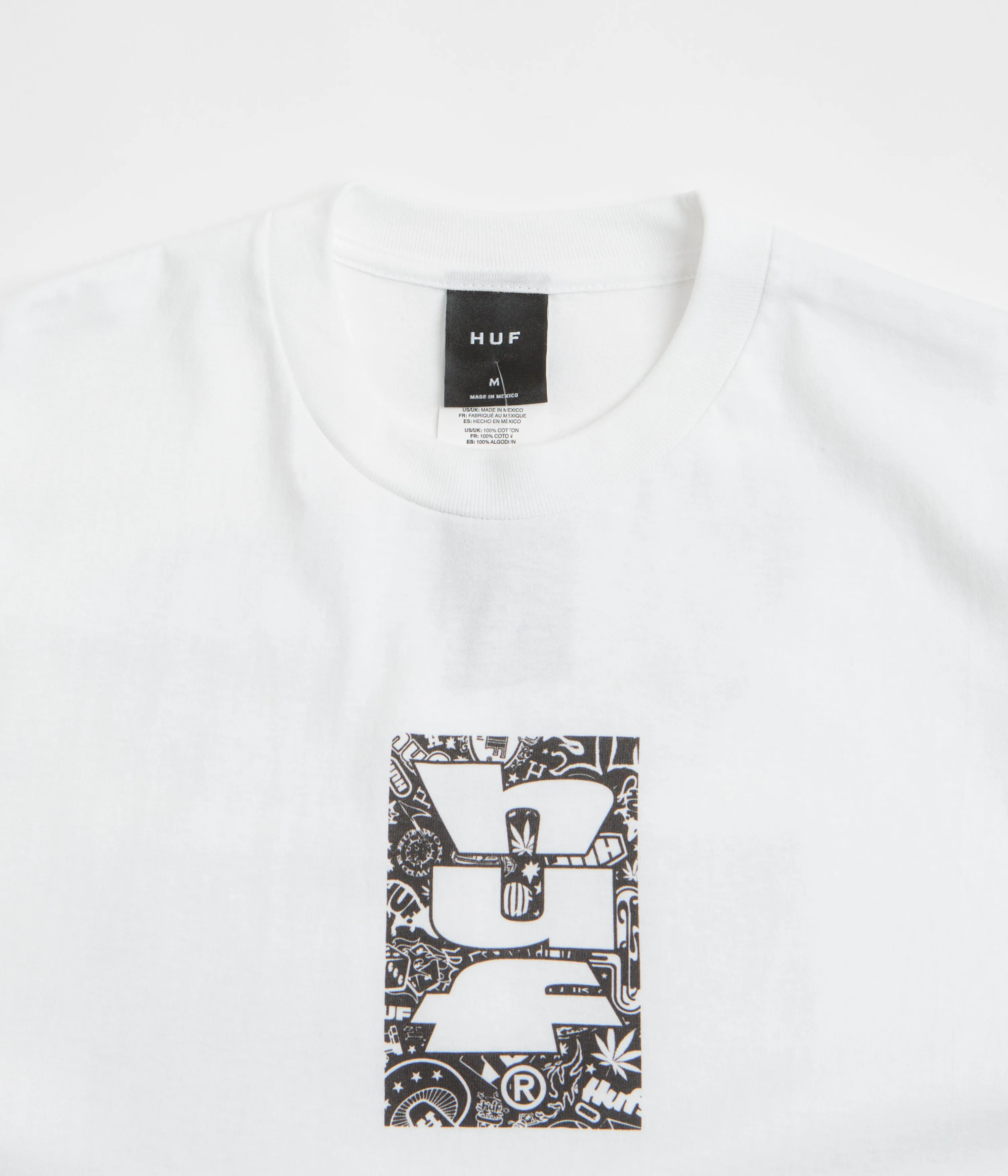wide legs City Life HUF Metablast T-Shirt - White