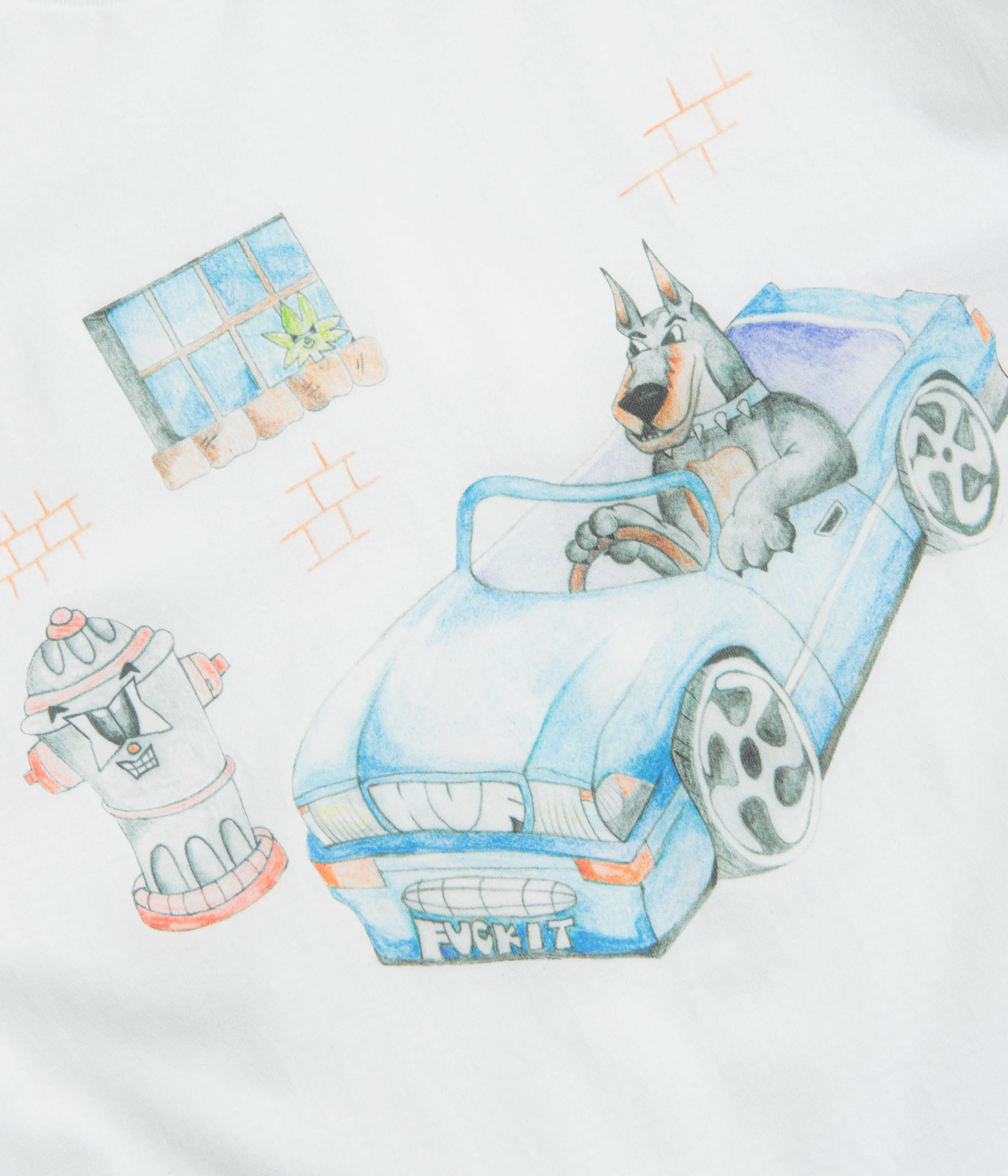HUF Road Dawg T-Shirt - White Classic