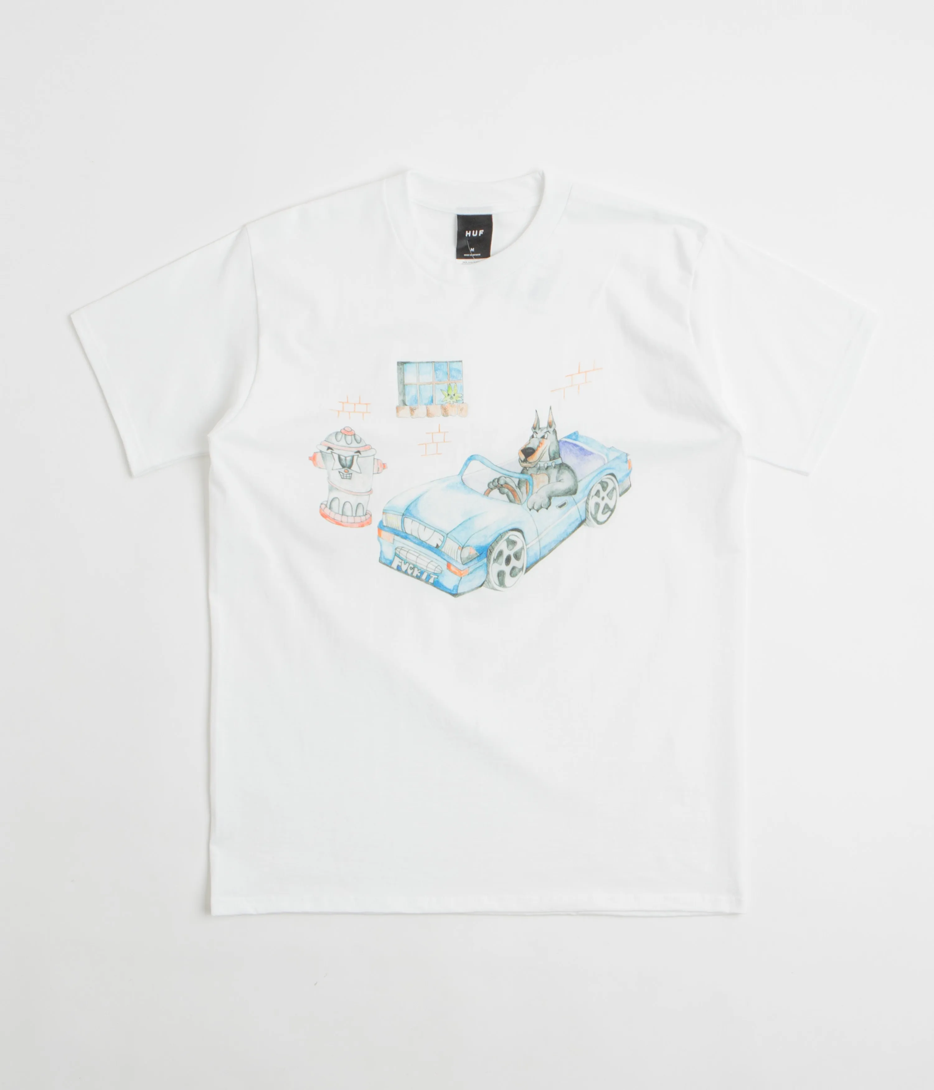 HUF Road Dawg T-Shirt - White Coffee Shop