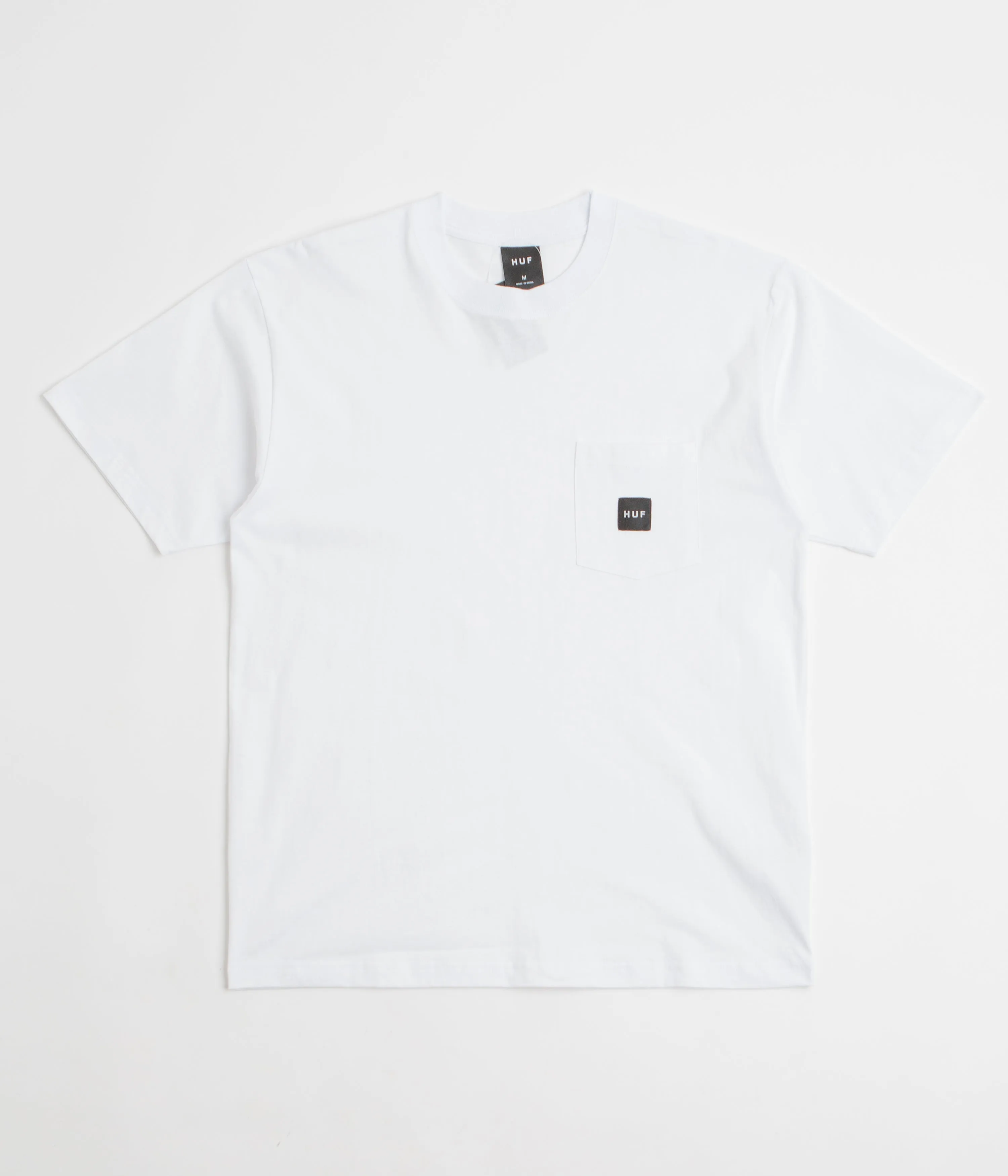 Wrinkle Resistant Finish mix and match HUF Set Box Logo Pocket T-Shirt - White