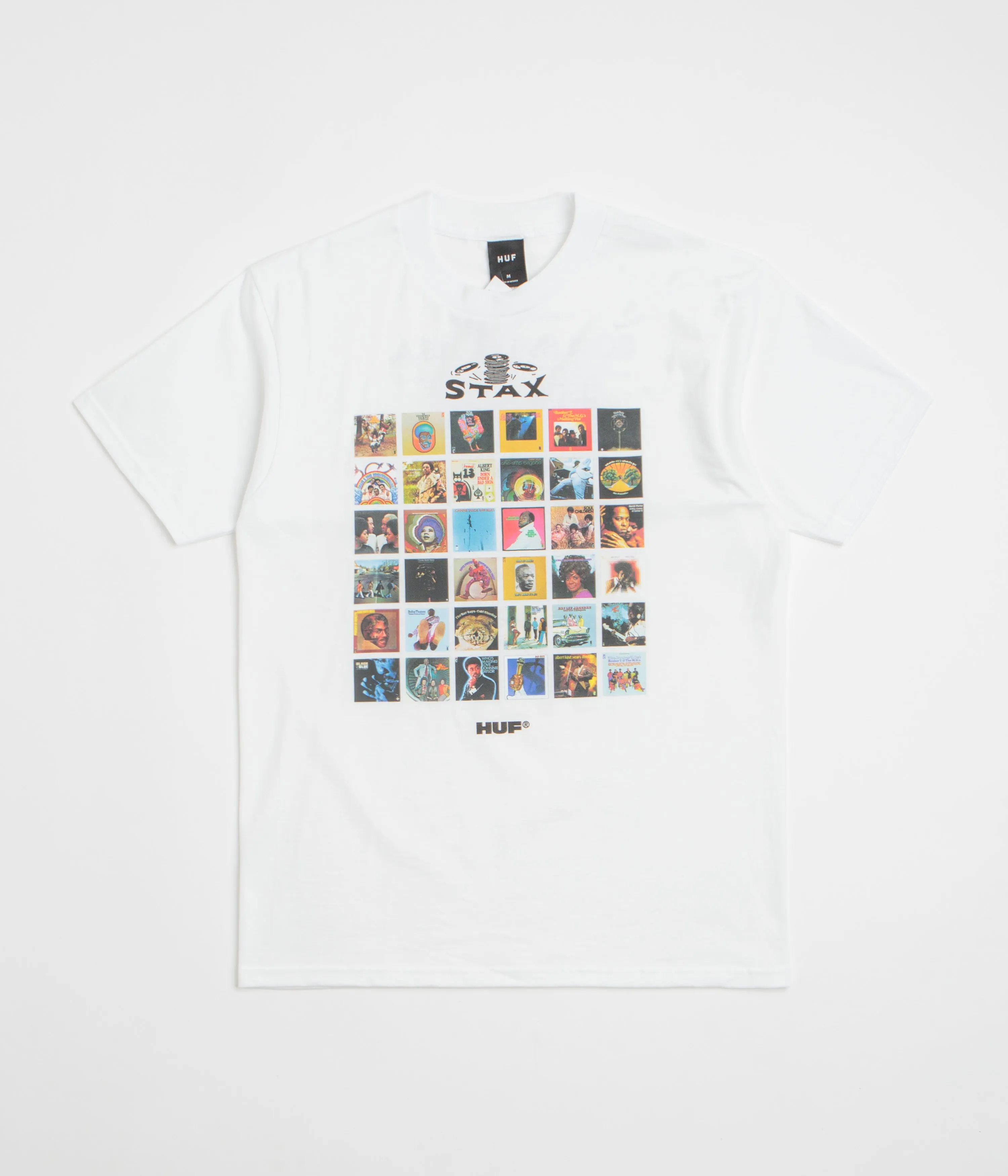 HUF Soulsville USA T-Shirt - White Modern Waist raw hem