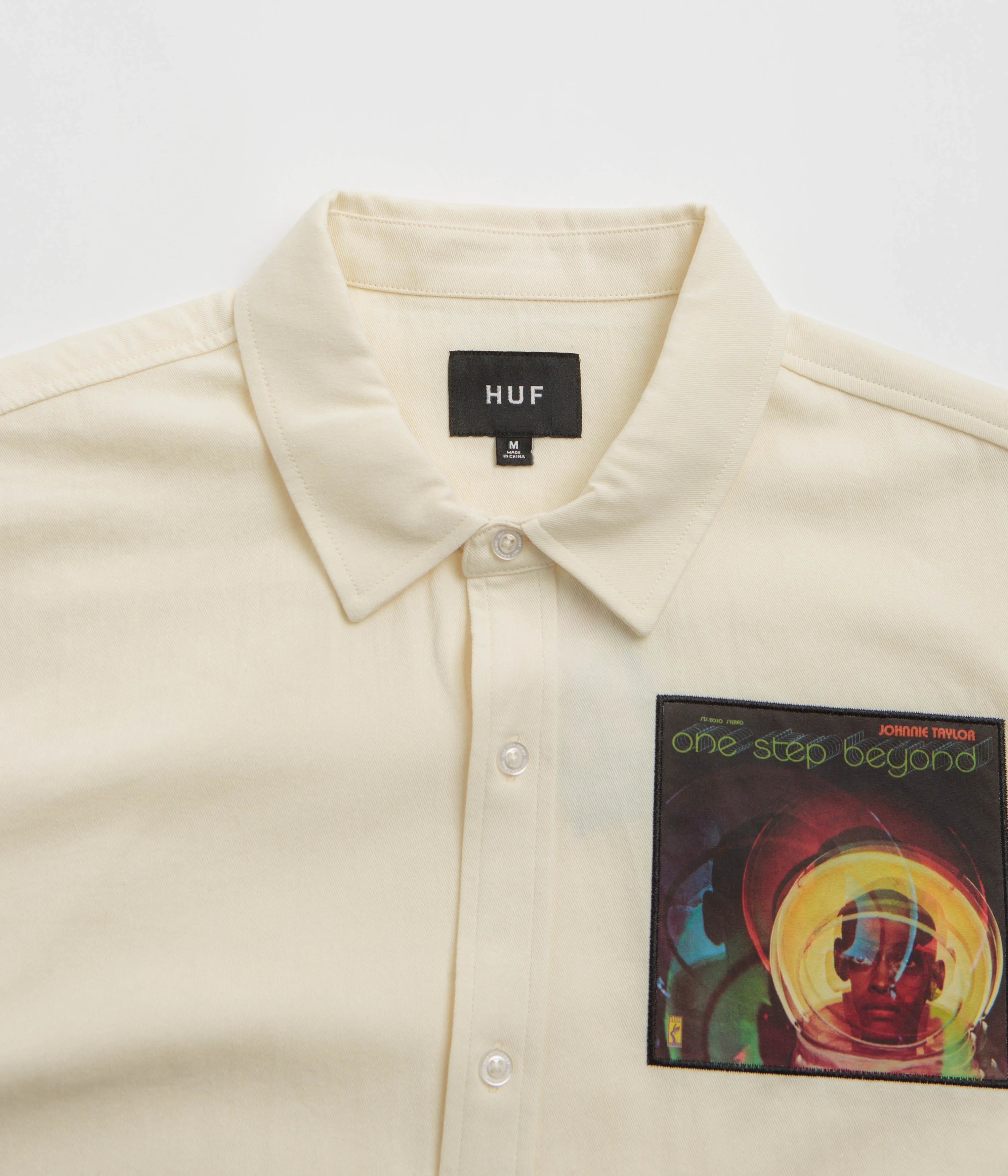 HUF Stax Patches Shirt - Natural No Slip Shoulder Grips