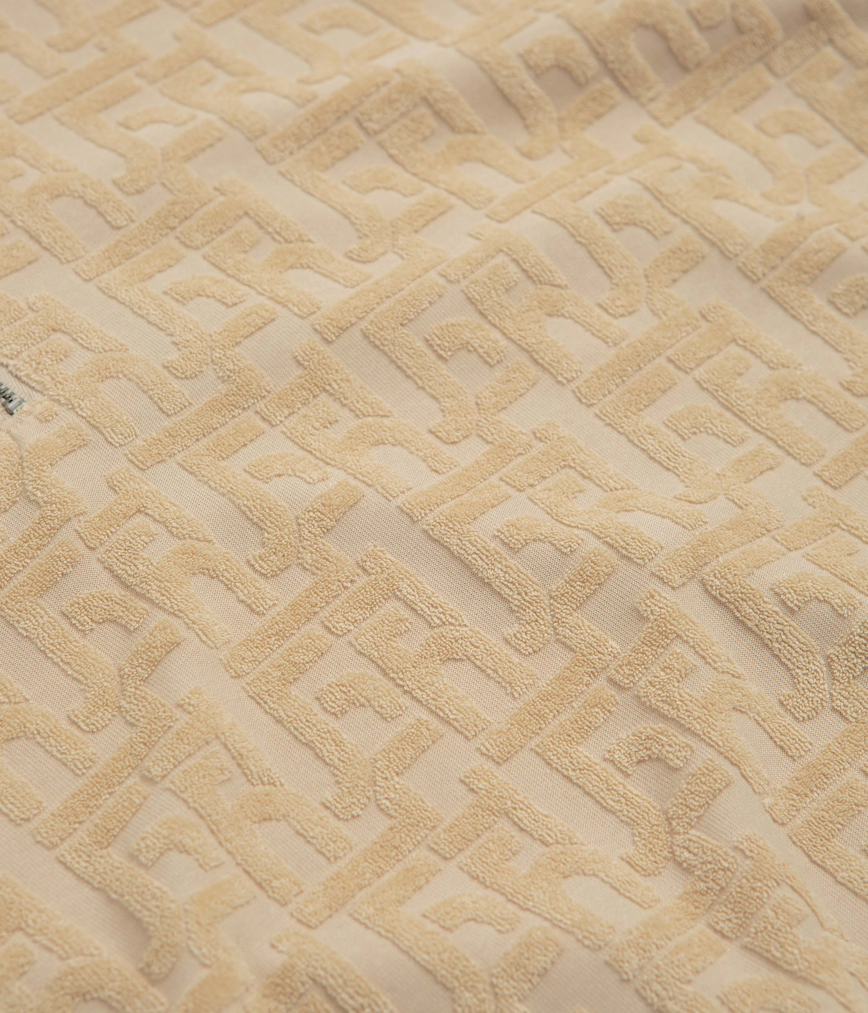 HUF Tether Jacquard 1/4 Zip Polo Shirt - Twill Stylish Detail