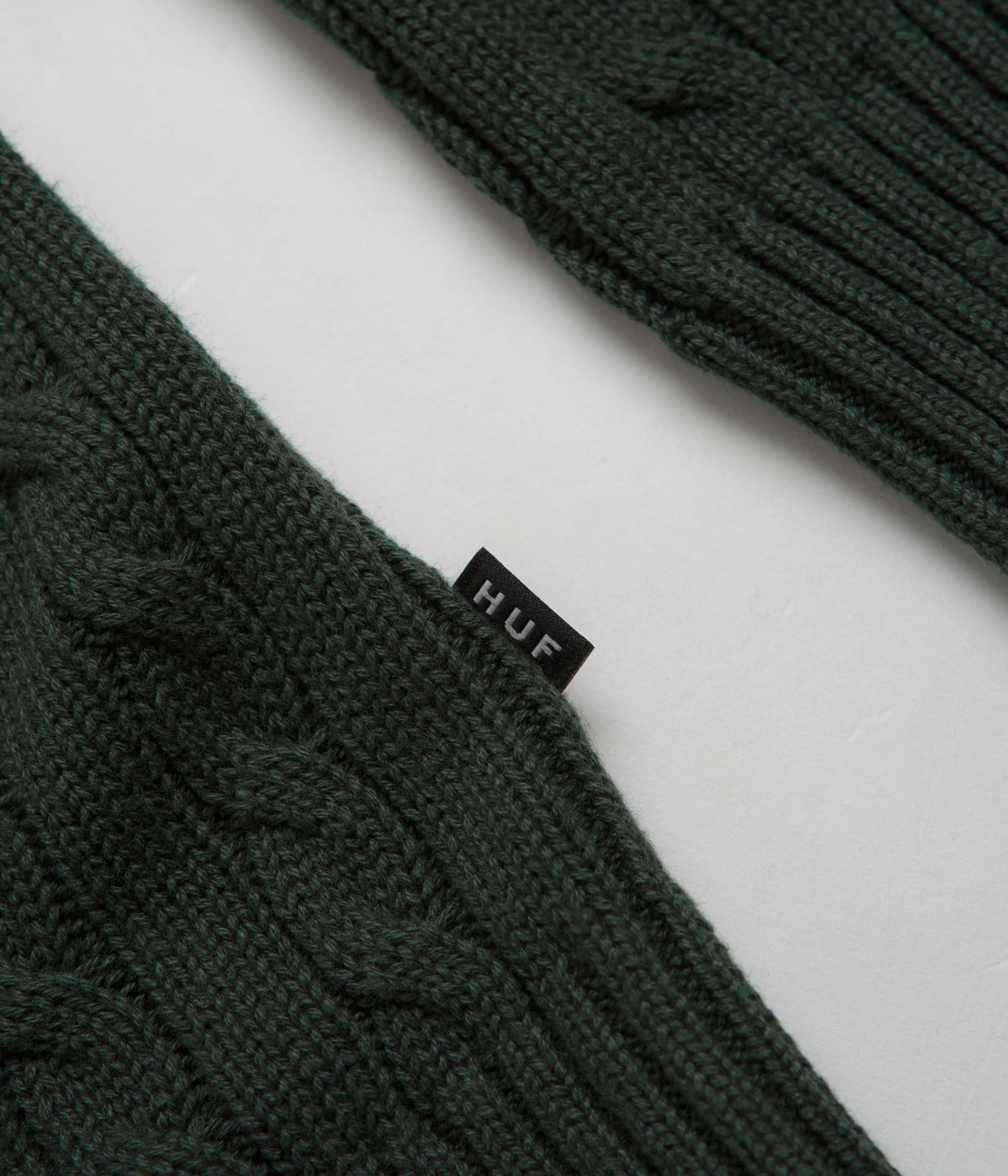 HUF TT Jacquard Cardigan - Hunter Green product hat style statement product animal print wildness