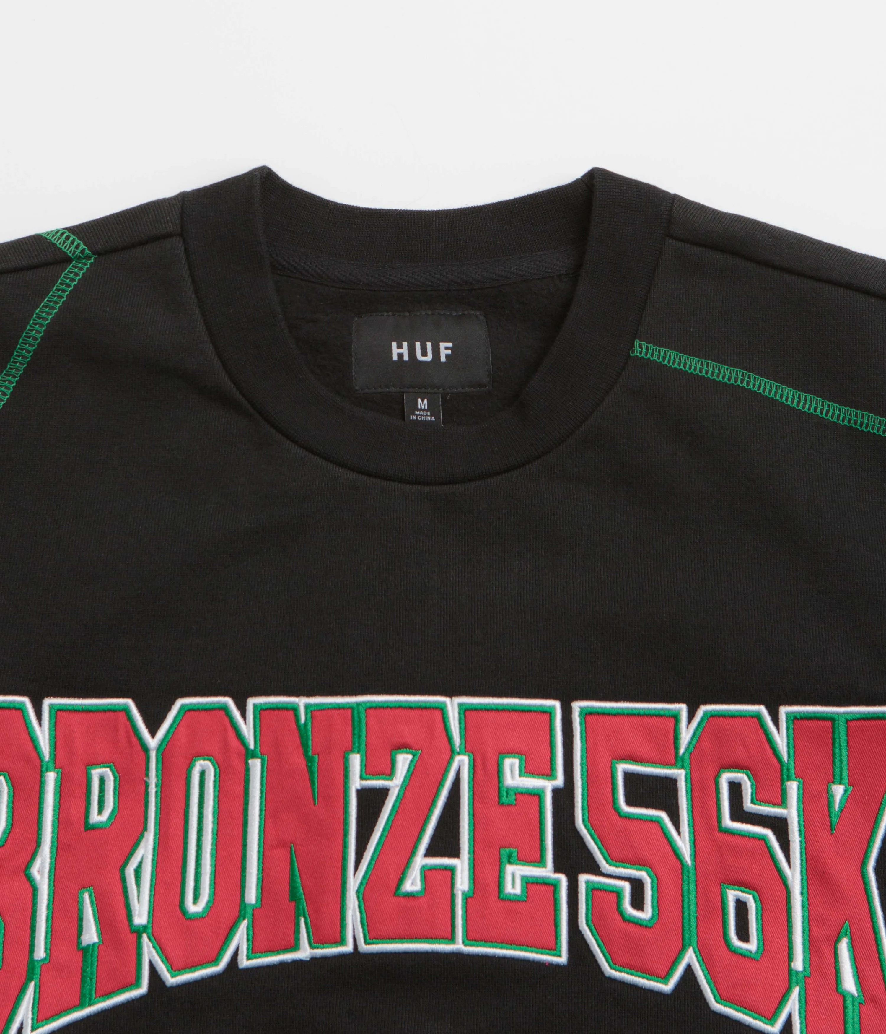 HUF x Bronze 56K Bronze HUFware Crewneck Sweatshirt - Black Effortless Style