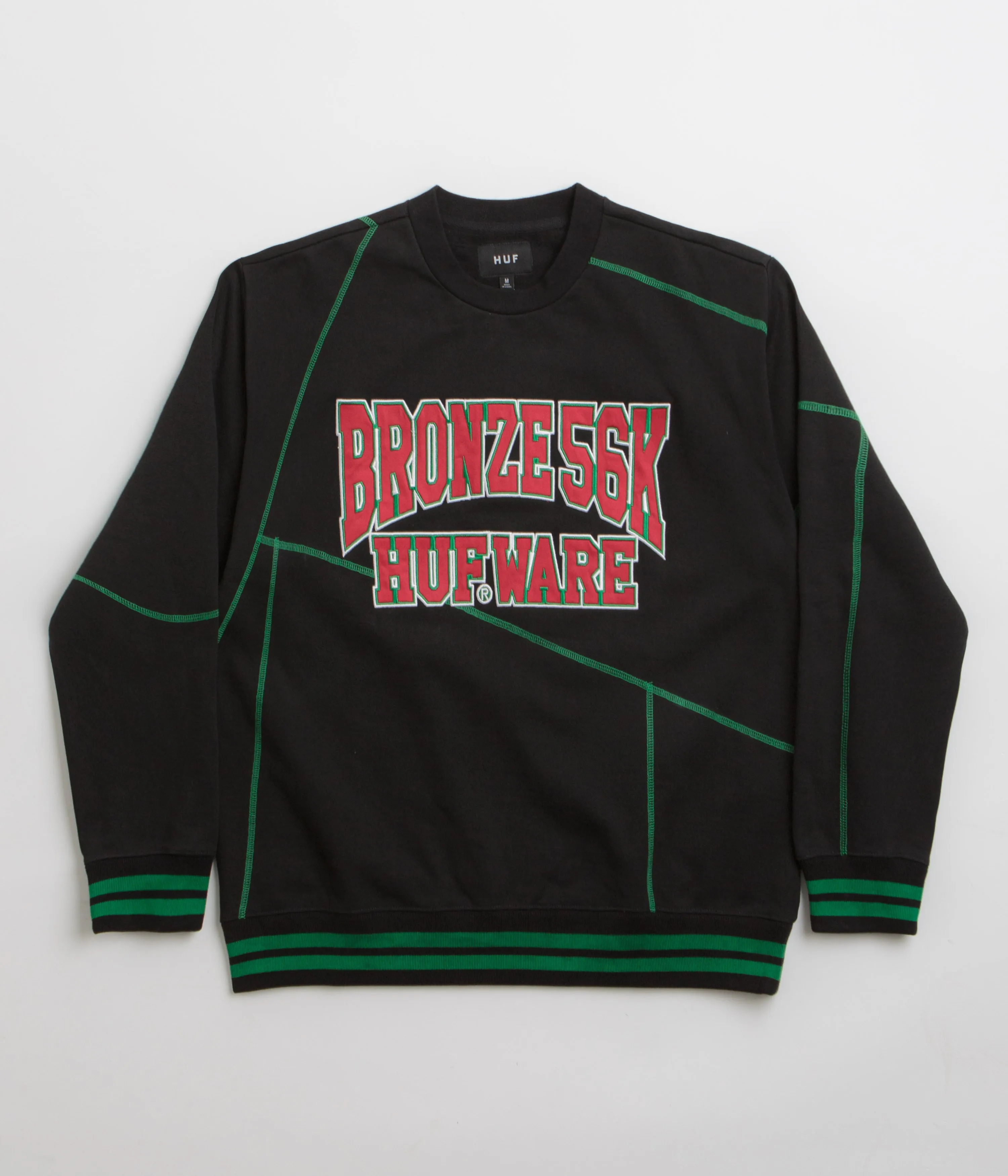 HUF x Bronze 56K Bronze HUFware Crewneck Sweatshirt - Black Timeless Sporty product brooch style