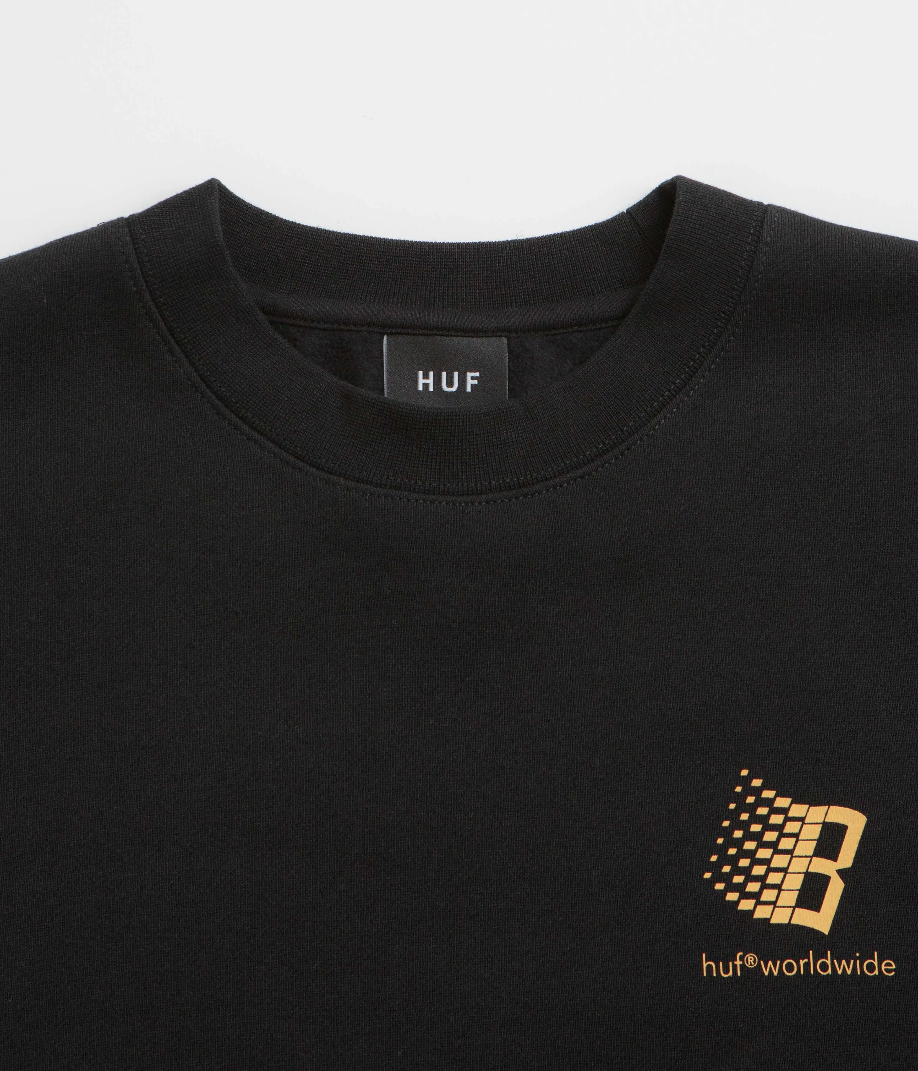 HUF x Bronze 56K Crewneck Sweatshirt - Black goes with high heels Unique selling points