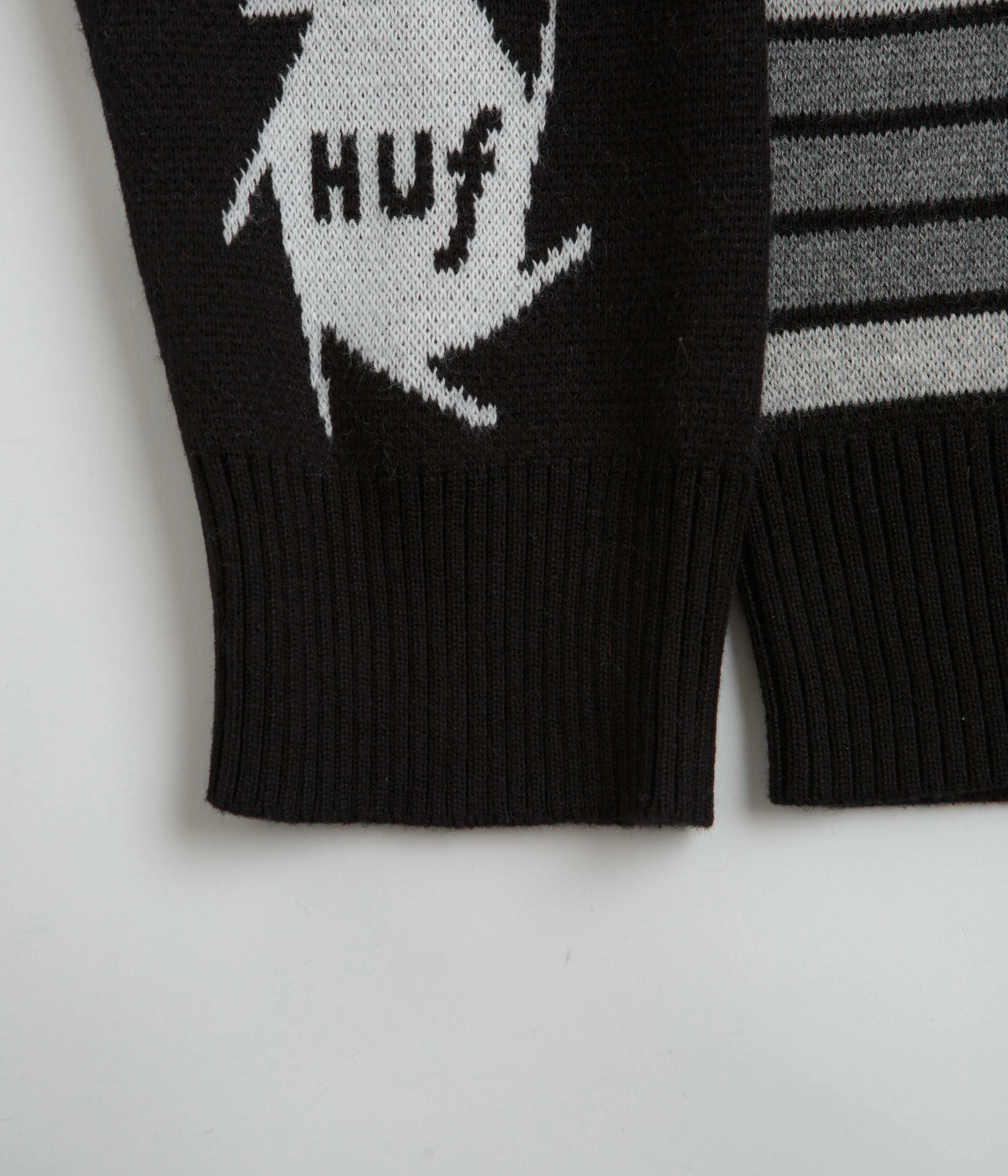 HUF x Kodak Dark Room Jacquard Knit Sweatshirt - Black Soft
