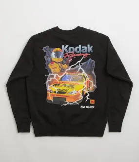 HUF x Kodak Ride The Lightning Crewneck Sweatshirt - Black Wool