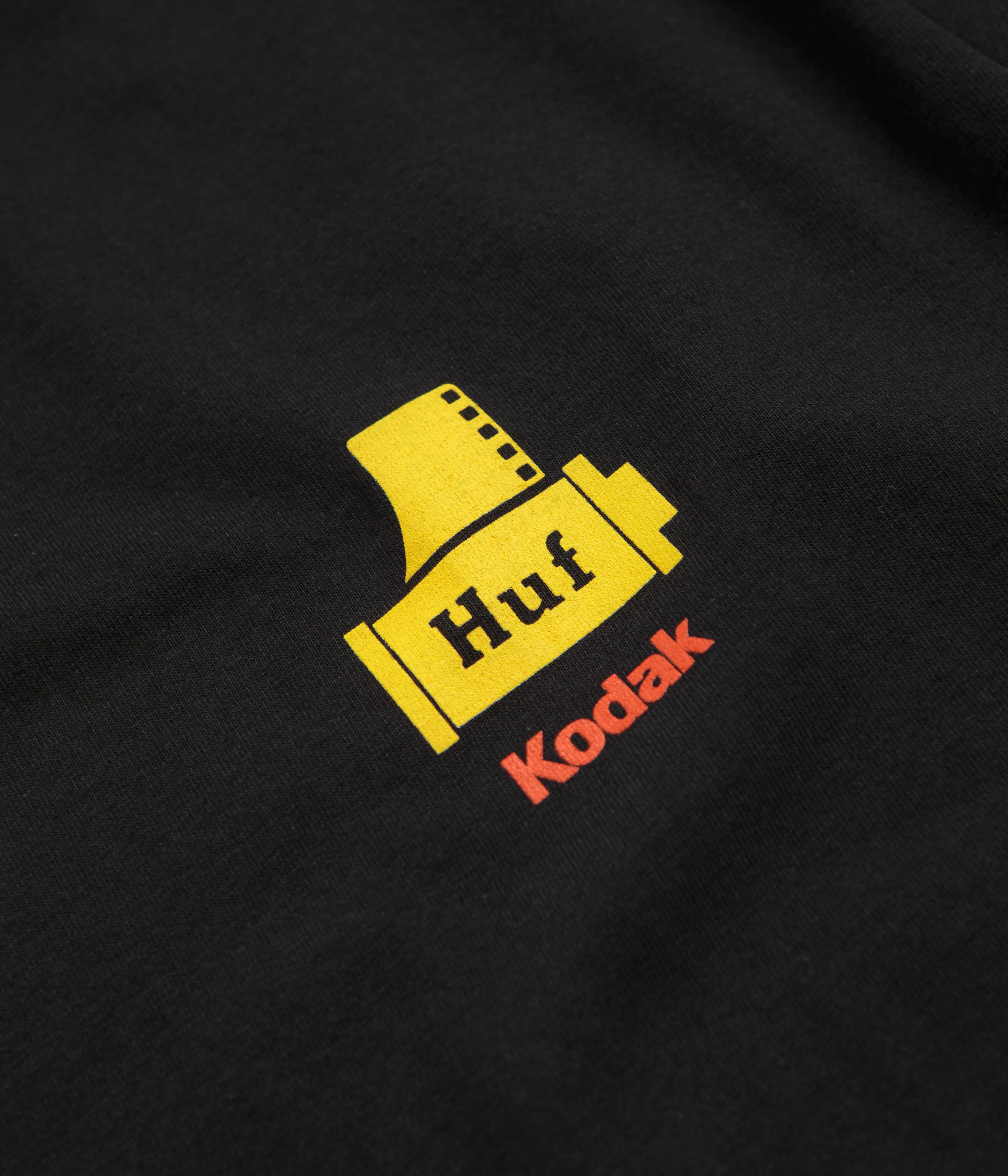 Flatlock Seam Technique HUF x Kodak Triple Film T-Shirt - Black