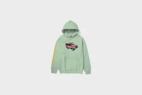 StaticFree Lining Flexible Waistband HUF X Land Cruiser - Sahara Rally P/O Hoodie (Spring Green)
