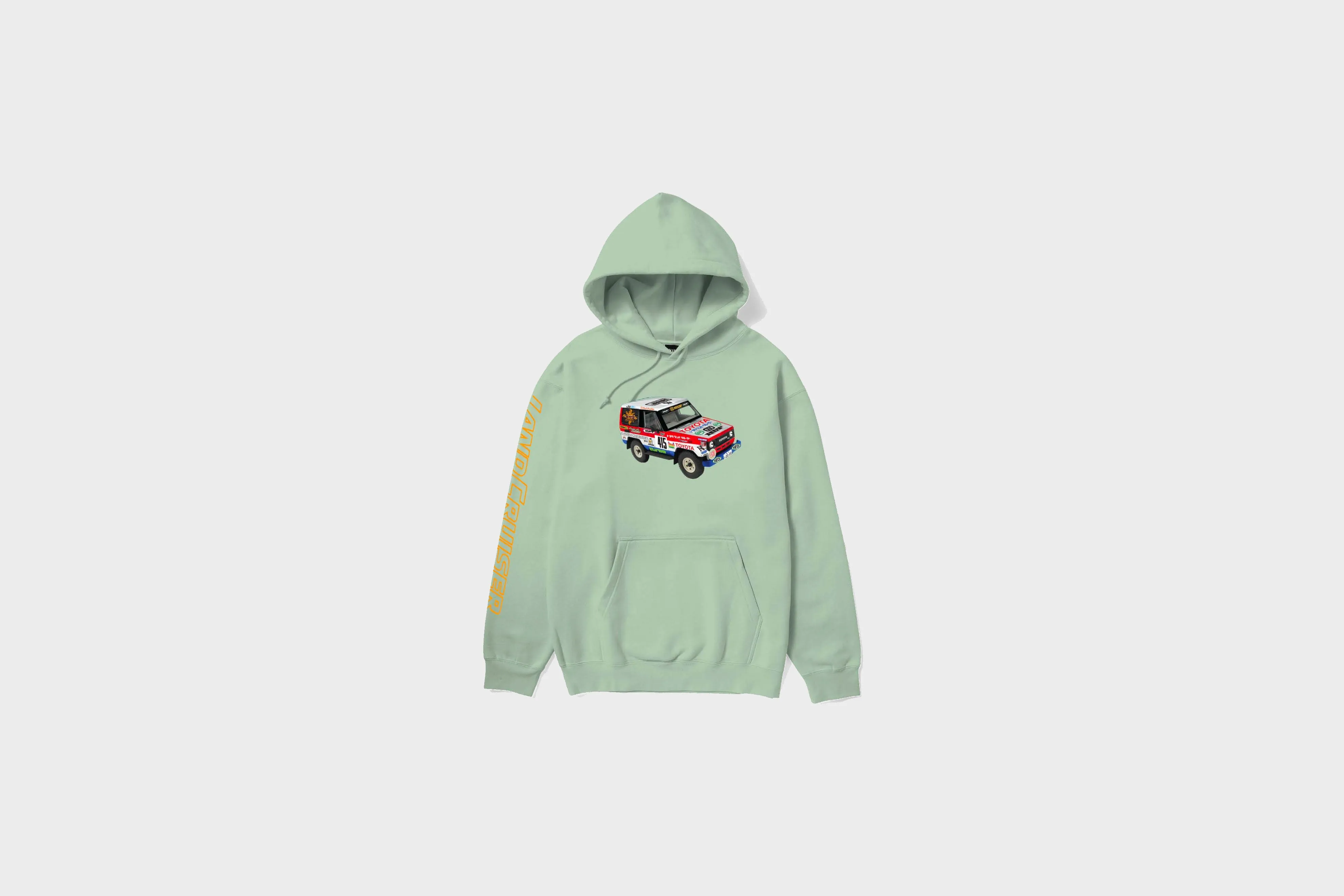 Glow Up SweatWickingLining HUF X Land Cruiser - Sahara Rally P/O Hoodie (Spring Green)