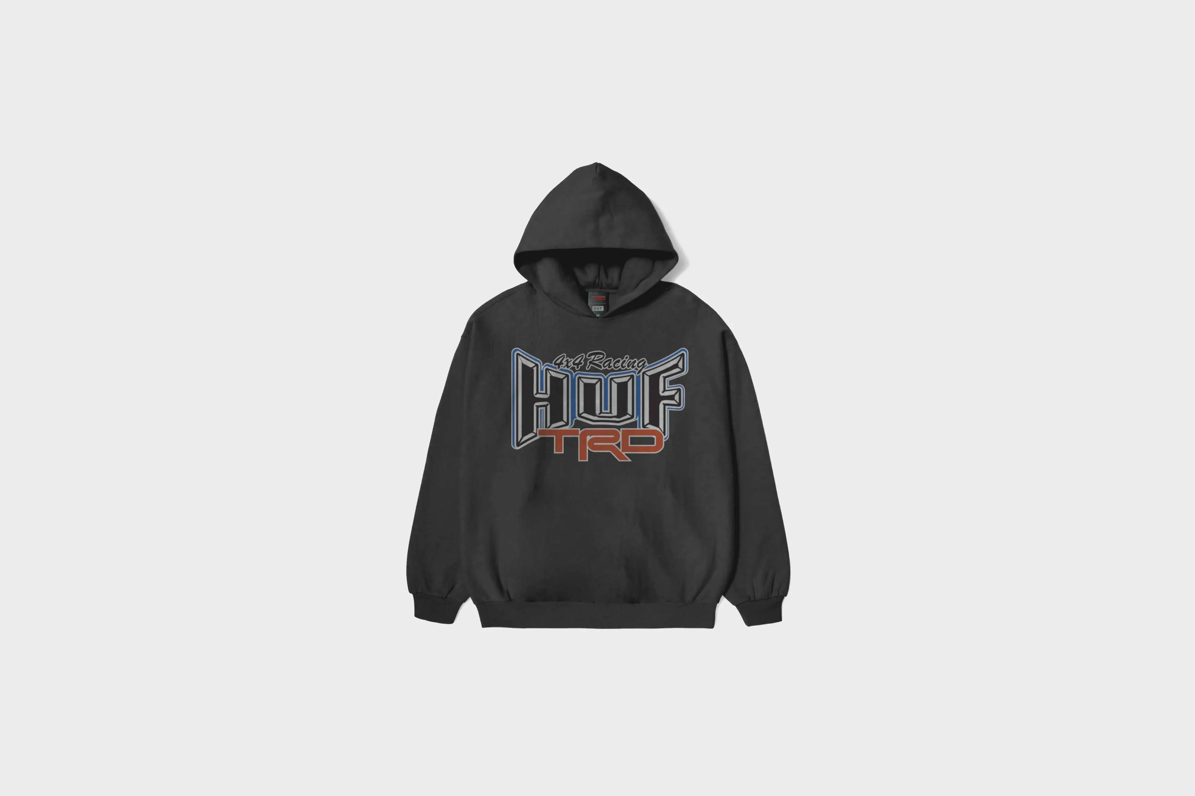 Seamless transition Reinforced Hem HUF x Toyota TRD High Performance Heavy WT Hoodie (Vintage Black)